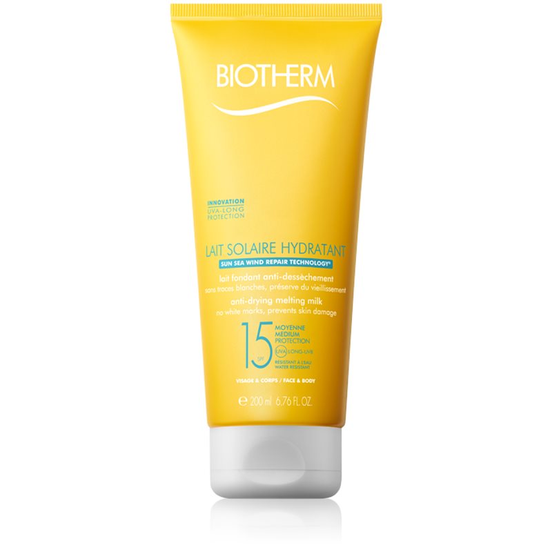 Biotherm Lait Solaire молочко для засмаги для шкіри обличчя та тіла SPF 15
Biotherm Lait Solaire молочко для засмаги для шкіри обличчя та тіла SPF 15