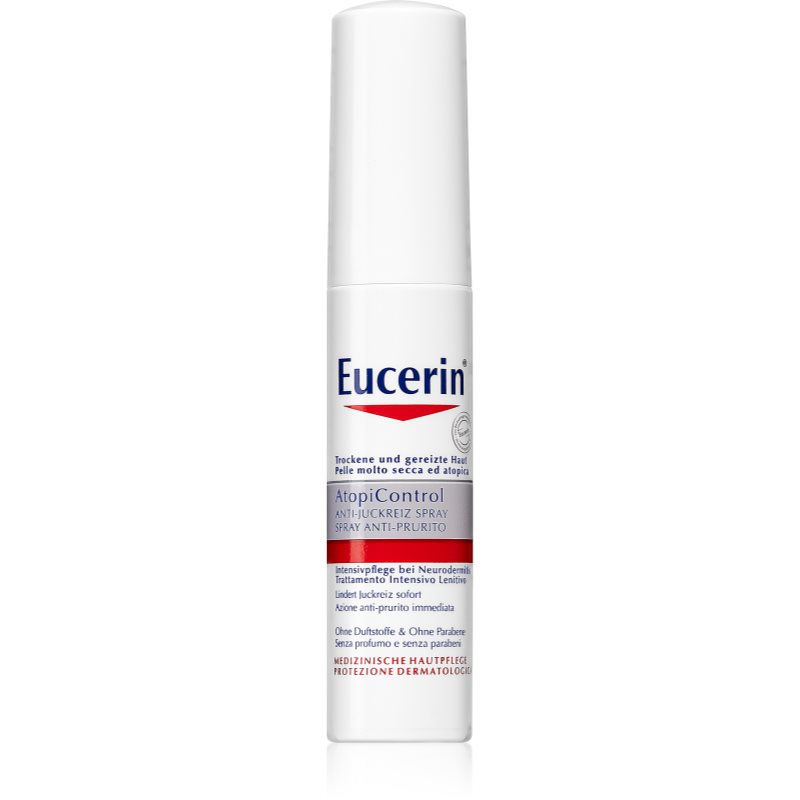 Eucerin AtopiControl заспокоюючий спрей для сухої шкіри з відчуттям свербіння
Eucerin AtopiControl заспокоюючий спрей для сухої шкіри з відчуттям свербіння