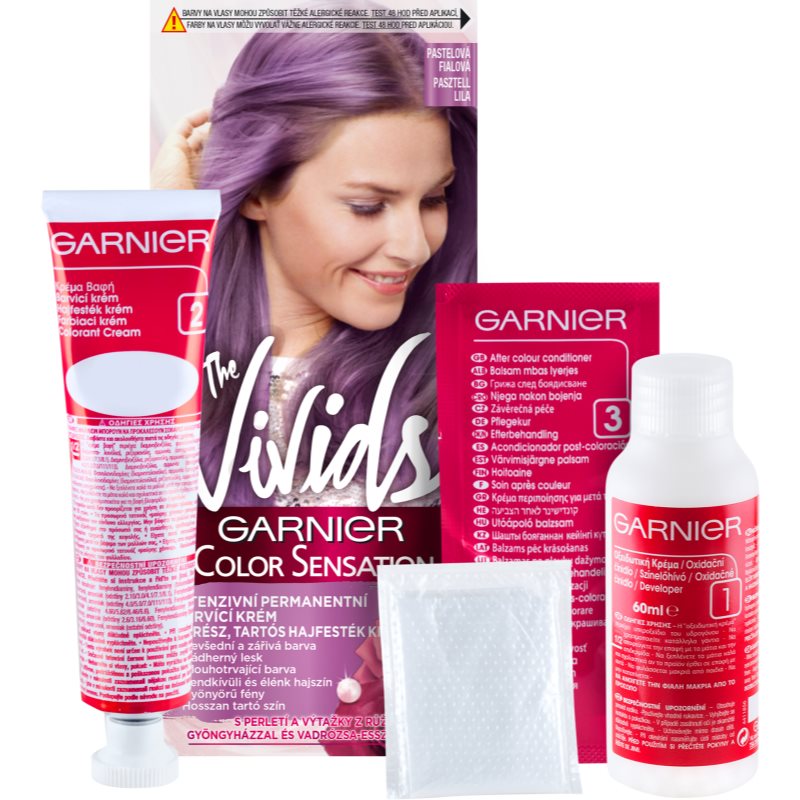 Garnier Color Sensation The Vivids фарба для волосся відтінок 7.21 Vibrant Lavender
Garnier Color Sensation The Vivids фарба для волосся відтінок 7.21 Vibrant Lavender