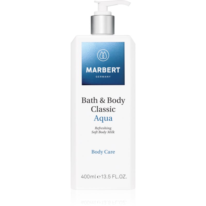 Marbert Bath & Body Classic Aqua освіжаюче молочко для тіла зі зволожуючим ефектом
Marbert Bath & Body Classic Aqua освіжаюче молочко для тіла зі зволожуючим ефектом