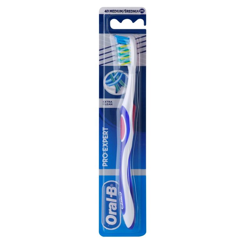 Oral B Pro-Expert CrossAction Extra Clean зубна щітка середньої жорсткості Dark Blue & Red
Oral B Pro-Expert CrossAction Extra Clean зубна щітка середньої жорсткості Dark Blue & Red