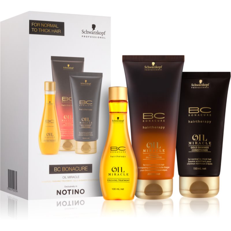 Schwarzkopf Professional BC Bonacure Oil Miracle Argan Oil подарунковий набір I. (для жорсткого волосся) для жінок
Schwarzkopf Professional BC Bonacure Oil Miracle Argan Oil подарунковий набір I. (для жорсткого волосся) для жінок