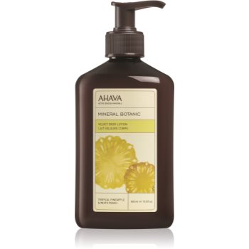 Ahava Mineral Botanic Tropical Pineapple & White Peach вельветовий крем для тіла тропічний ананас та білий персик 400 мл
Ahava Mineral Botanic Tropical Pineapple & White Peach вельветовий крем для тіла тропічний ананас та білий персик 400 мл