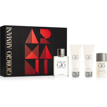 Armani Acqua di Giò Pour Homme подарунковий набір XXVI. Туалетна вода 100 ml + Бальзам після гоління 75 ml + Гель для душу 75 ml + дезодорант-стік 75 g
Armani Acqua di Giò Pour Homme подарунковий набір XXVI. Туалетна вода 100 ml + Бальзам після гоління 75 ml + Гель для душу 75 ml + дезодорант-стік 75 g