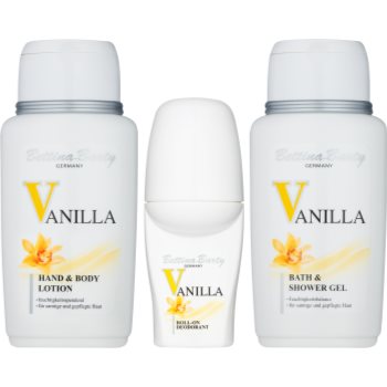 Bettina Barty Classic Vanilla подарунковий набір III. гель для душа та ванни 150 ml + Роликовий антиперспірант 50 ml + Молочко для тіла 150 ml + Косметичка 1 ks
Bettina Barty Classic Vanilla подарунковий набір III. гель для душа та ванни 150 ml + Роликовий антиперспірант 50 ml + Молочко для тіла 150 ml + Косметичка 1 ks