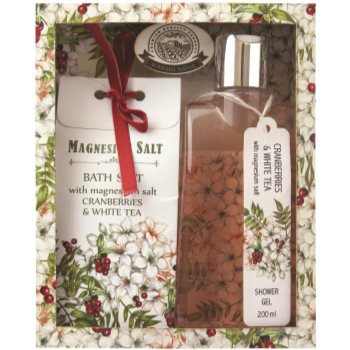 Bohemia Gifts & Cosmetics Magnesium Salt Cranberries & White Tea косметичний набір I.
Bohemia Gifts & Cosmetics Magnesium Salt Cranberries & White Tea косметичний набір I.