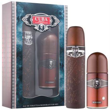 Cuba Black подарунковий набір І Туалетна вода 100 ml + Роликовий антиперспірант 50 ml
Cuba Black подарунковий набір І Туалетна вода 100 ml + Роликовий антиперспірант 50 ml