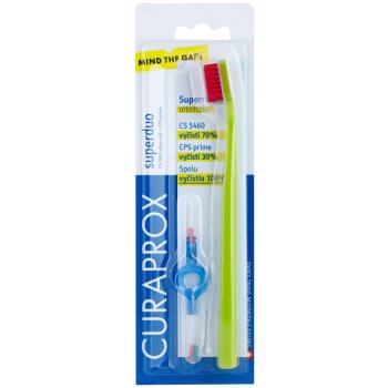 Curaprox 5460 Ultra Soft Superduo зубна щітка + запасні міжзубні щітки з тримачем
Curaprox 5460 Ultra Soft Superduo зубна щітка + запасні міжзубні щітки з тримачем