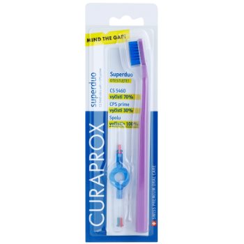 Curaprox 5460 Ultra Soft Superduo зубна щітка + запасні міжзубні щітки з тримачем
Curaprox 5460 Ultra Soft Superduo зубна щітка + запасні міжзубні щітки з тримачем