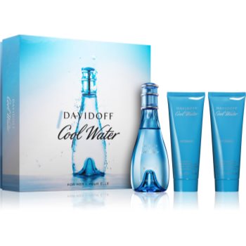 Davidoff Cool Water Woman подарунковий набір XVI. Туалетна вода 100 ml + Молочко для тіла 75 ml + Гель для душу 75 ml
Davidoff Cool Water Woman подарунковий набір XVI. Туалетна вода 100 ml + Молочко для тіла 75 ml + Гель для душу 75 ml