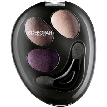 Deborah Milano HI-TECH Ombretto Trio палітра тіней для повік для вологого та сухого нанесення відтінок 05 Purple Deluxe
Deborah Milano HI-TECH Ombretto Trio палітра тіней для повік для вологого та сухого нанесення відтінок 05 Purple Deluxe