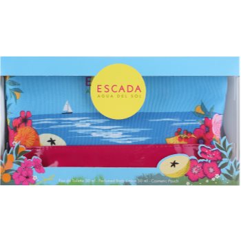 Escada Agua del Sol подарунковий набір ІІ Туалетна вода 50 ml + Молочко для тіла 50 ml + Косметичка
Escada Agua del Sol подарунковий набір ІІ Туалетна вода 50 ml + Молочко для тіла 50 ml + Косметичка