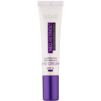 Eveline Cosmetics Neo Retinol роз'яснюючий крем проти зморшок для шкіри навколо очей SPF 15 15 мл
Eveline Cosmetics Neo Retinol роз'яснюючий крем проти зморшок для шкіри навколо очей SPF 15 15 мл