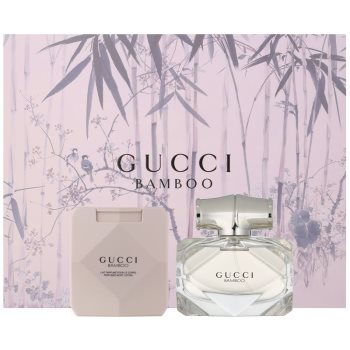 Gucci Bamboo подарунковий набір VII. Туалетна вода 50 ml + Молочко для тіла 100 ml
Gucci Bamboo подарунковий набір VII. Туалетна вода 50 ml + Молочко для тіла 100 ml