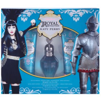 Katy Perry Royal Revolution подарунковий набір І Парфумована вода 30 ml + Молочко для тіла 75 ml + Гель для душу 75 ml
Katy Perry Royal Revolution подарунковий набір І Парфумована вода 30 ml + Молочко для тіла 75 ml + Гель для душу 75 ml