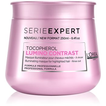 L’Oréal Professionnel Serie Expert Lumino Contrast освітлююча маска для мелірованого волосся 250 мл
L’Oréal Professionnel Serie Expert Lumino Contrast освітлююча маска для мелірованого волосся 250 мл