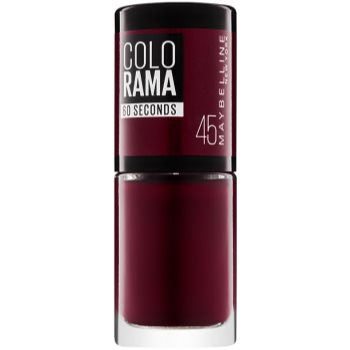 Maybelline Colorama 60 Seconds швидковисихаючий лак для нігтів відтінок 45 Cherry On 7 мл
Maybelline Colorama 60 Seconds швидковисихаючий лак для нігтів відтінок 45 Cherry On 7 мл