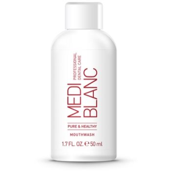MEDIBLANC Pure & Healthy рідина для полоскання ротової порожнини для стійкої свіжості подиху 50 мл
MEDIBLANC Pure & Healthy рідина для полоскання ротової порожнини для стійкої свіжості подиху 50 мл