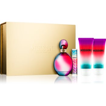 Missoni Missoni подарунковий набір I. Парфумована вода 100 ml + Гель для душу 100 ml + Молочко для тіла 100 ml + Парфумована вода 10 ml
Missoni Missoni подарунковий набір I. Парфумована вода 100 ml + Гель для душу 100 ml + Молочко для тіла 100 ml + Парфумована вода 10 ml