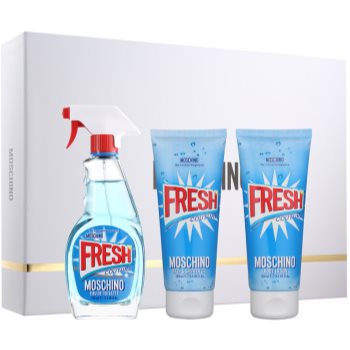 Moschino Fresh Couture подарунковий набір III. Туалетна вода 100 ml + Молочко для тіла 100 ml + Гель для душу 100 ml
Moschino Fresh Couture подарунковий набір III. Туалетна вода 100 ml + Молочко для тіла 100 ml + Гель для душу 100 ml