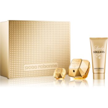 Paco Rabanne Lady Million подарунковий набір VІІІ Парфумована вода 80 ml + Молочко для тіла 100 ml + Парфумована вода 5 ml
Paco Rabanne Lady Million подарунковий набір VІІІ Парфумована вода 80 ml + Молочко для тіла 100 ml + Парфумована вода 5 ml