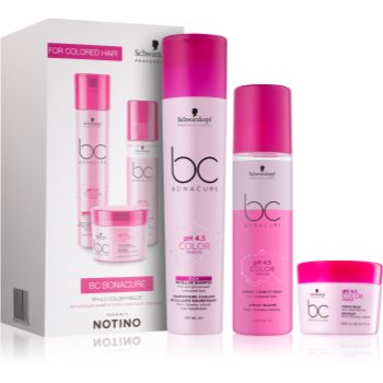 Schwarzkopf Professional pH 4,5 BC Bonacure Color Freeze подарунковий набір I. (для фарбованого волосся)
Schwarzkopf Professional pH 4,5 BC Bonacure Color Freeze подарунковий набір I. (для фарбованого волосся)