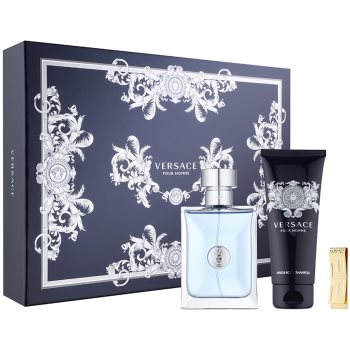 Versace Pour Homme подарунковий набір ХVІІІ Туалетна вода 100 ml + шампунь для тіла 100 ml + затискач для грошей
Versace Pour Homme подарунковий набір ХVІІІ Туалетна вода 100 ml + шампунь для тіла 100 ml + затискач для грошей