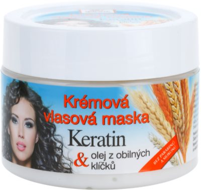 Bione Cosmetics Keratin Grain krémová maska pro všechny typy vlasů