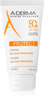 A-Derma Protect crema protettiva viso senza profumazione SPF 50+