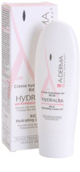 A-Derma Hydralba хидратиращ крем за суха кожа SPF 20
