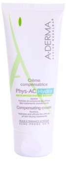 A-Derma Phys-AC Hydra feuchtigkeitsspendende Creme für irritierte und ausgetrocknete Haut nach einer Aknebehandlung