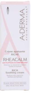 A-Derma Rheacalm подхранващ успокояващ крем за суха кожа