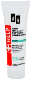 AA Cosmetics Help Acne Skin матиращ крем с хидратиращ ефект