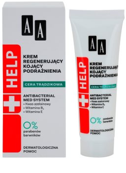 AA Cosmetics Help Acne Skin crema de noapte cu efect calmant efect regenerator