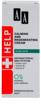 AA Cosmetics Help Acne Skin crema de noapte cu efect calmant efect regenerator