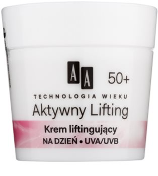 AA Cosmetics Age Technology Active Lifting creme de alisamento para reafirmar os contornos faciais 50+