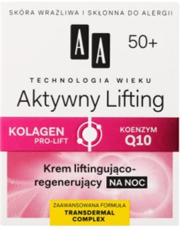 AA Cosmetics Age Technology Active Lifting αναγεννητική συσφικτική κρέμα νύχτας 50+