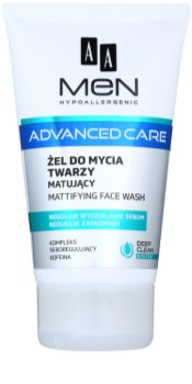 AA Cosmetics Men Advanced Care matujący żel oczyszczający do twarzy