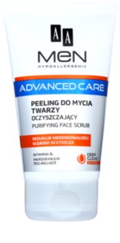 AA Cosmetics Men Advanced Care почистващ пилинг гел за лице