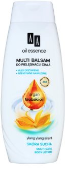 AA Cosmetics Oil Essence Argan&Tsubaki leite corporal nutritivo para pele seca
