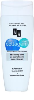 AA Cosmetics Collagen HIAL+ Micellar Cleansing Water for Face and Eyes