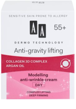 AA Cosmetics Dermo Technology Anti-Gravity Lifting modellierende Creme mit Antifalten-Wirkung 55+