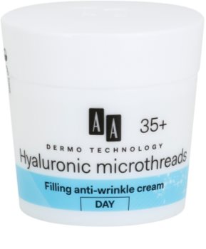 AA Cosmetics Dermo Technology Hyaluronic Microthreads crema giorno riempitiva antirughe 35+