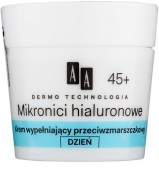AA Cosmetics Dermo Technology Hyaluronic Microthreads vyplňující denní krém proti vráskám 45+