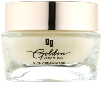 AA Cosmetics Golden Ceramides máscara creme restauradora com ouro