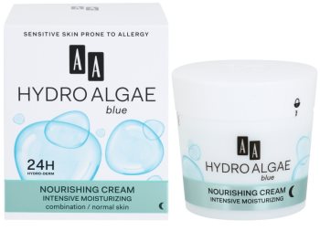 AA Cosmetics Hydro Algae Blue hydratisierende und nährende Creme