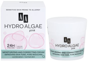 AA Cosmetics Hydro Algae Pink ενοποιητική κρέμα για ενυδάτωση επιδερμίδας και ελαχιστοποίση των πόρων