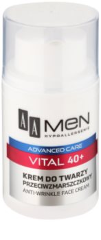 AA Cosmetics Men Vital 40+ Anti-Faltencreme gegen Hautalterung