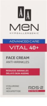 AA Cosmetics Men Vital 40+ Anti-Faltencreme gegen Hautalterung