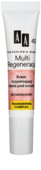AA Cosmetics Age Technology Multi Regeneration tonizáló krém a sötét szem alatti karikákra 40+